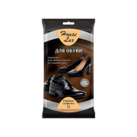 House Lux Влажные салфетки для обуви для Гладкой кожи 15 шт