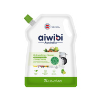 Aiwibi гель д/мытья посуды игрушек,бутылочек детс. 1л лайм дой-пак 1шт / 15шт / DC1000-01LM / DC1000