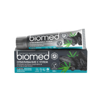 Biomed Зубная паста отбеливающая White Complex с углем, черная 100 г