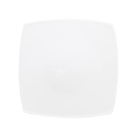 Тарелка обеденная Квадро белая, стеклокерамика 33 см