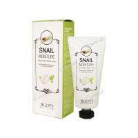 Jigott Крем для ног Snail Moisture увлажняющий экстракт улитки и ментол 100 мл