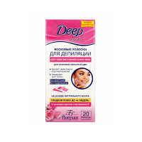 Флоресан Deep depil воск.полоски д/депиляц. д/чув.кожи лица (20шт) карт/уп 1уп. / шт / ФО-0050513 /