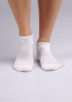 Clever Женские носки Д203 укороченные белые р23 1 пара