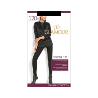 Glamour Женские колготки из микрофибры Velour 120 den Nero размер XL