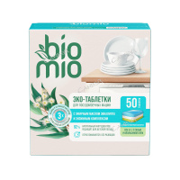 BioMio Эко-таблетки для посудомоечных машин All-in-one с эфирным маслом эвкалипта 50 шт