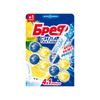 Бреф Подвесной блок для унитаза Сила-Актив Лимонная свежесть 2х50 г