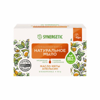 Synergetic Туалетное мыло Натуральное Мята и Апельсин 90 г