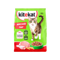 Китекат Корм сухой для кошек Подушечки Мясной пир 350 гр