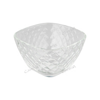 Салатник стеклянный ребристый прозрачный 6x9,8 см
