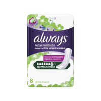 Always Прокладки гигиенические Normal Plus 8 шт