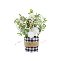 MU Украшение настольное 28см (еловые,декор.ветки+шарики) микс пластик GT 1шт / 48шт / AC40507-492 /