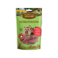 Деревенские лакомства Лакомство для собак мелких пород Ломтики крольчатины 55 г