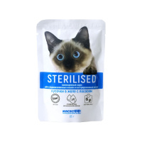 Мяснофф Sterilised Корм влажный для кошек Лосось в желе 85 гр