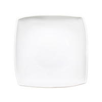 Тарелка суповая Квадро белая, стеклокерамика 25 см