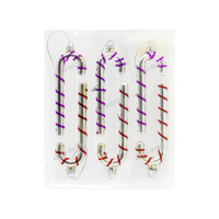 Набор Елочная игрушка Леденец трость 6шт 4*11,5см стекло /Арт-SYBLQB-3921156/472946/SHY