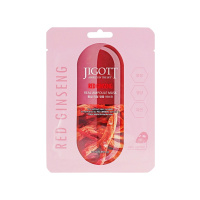 Jigott Тканевая маска для лица Red Ginseng Увлажняющая с красным женьшенем 27 мл