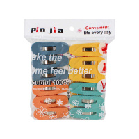 MU Прищепки набор 14,5*13,5см пластик микс GT 12 шт / 144шт / BQ-172 / 541116