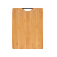 Доска разделочная бамбуковая с металлической ручкой 30x20x1,7 см