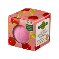 Кафе Красоты Бомбочка для ванн с сюрпризом Вишневый бум 120 г