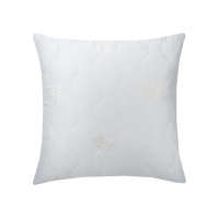 Экотекс Подушка Мир бамбука, бело-зеленая 70х70 см