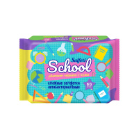 Salfeti Влажные салфетки детские School Антибактериальные (6+) 60 шт